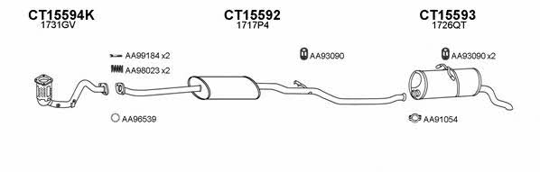  450530 Exhaust system 450530