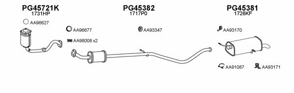  450531 Exhaust system 450531