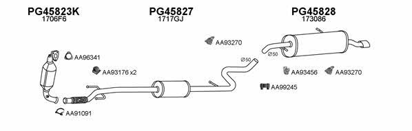  450559 Exhaust system 450559