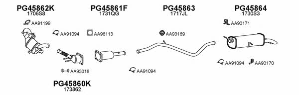  150533 Exhaust system 150533