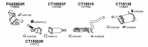  150537 Exhaust system 150537