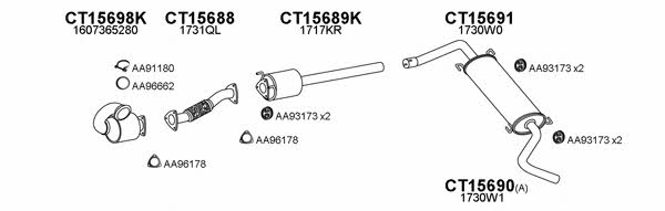  150542 Exhaust system 150542