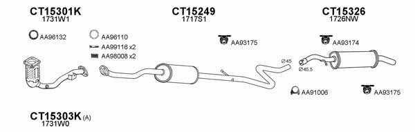  150558 Exhaust system 150558