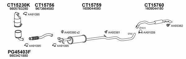  150599 Exhaust system 150599