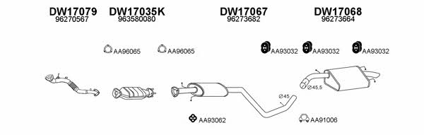  170016 Exhaust system 170016