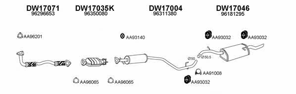  170032 Exhaust system 170032