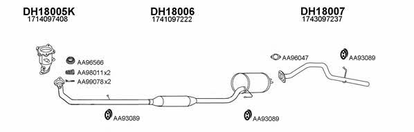 180001 Exhaust system 180001