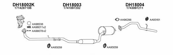 180002 Exhaust system 180002