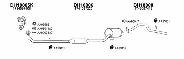  180003 Exhaust system 180003