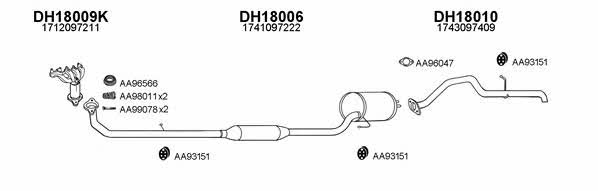  180004 Exhaust system 180004