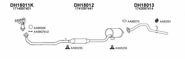  180005 Exhaust system 180005