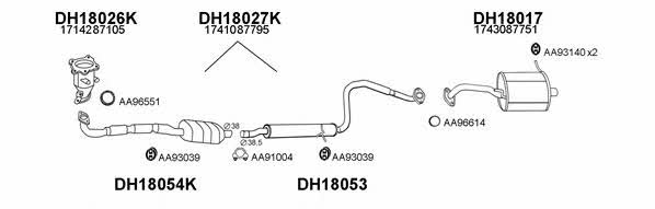  180012 Exhaust system 180012