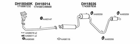  180016 Exhaust system 180016