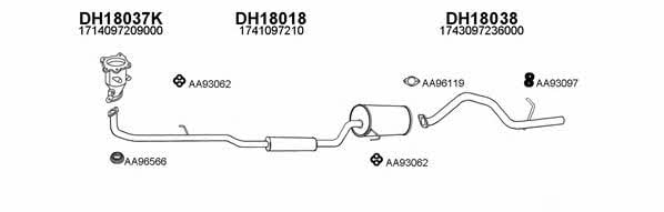  180017 Exhaust system 180017