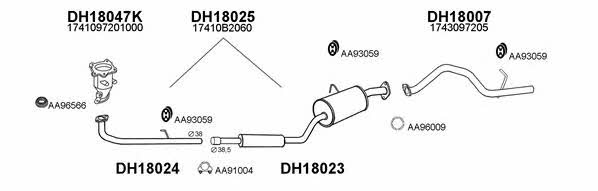  180019 Exhaust system 180019