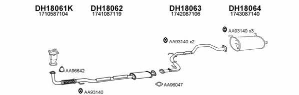  180022 Exhaust system 180022
