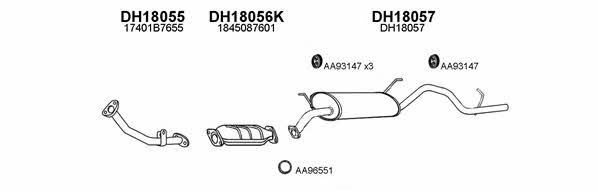  180025 Exhaust system 180025