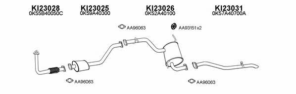  230008 Exhaust system 230008