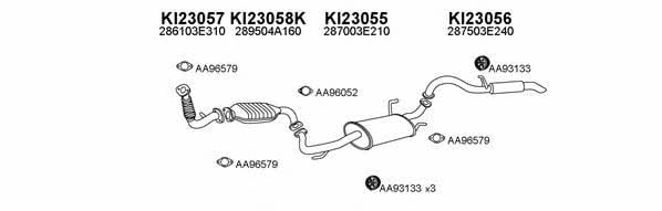  230016 Exhaust system 230016