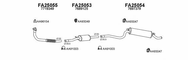  250025 Exhaust system 250025