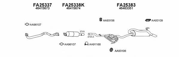  250032 Exhaust system 250032