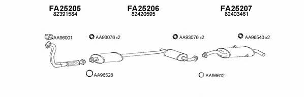  250036 Exhaust system 250036