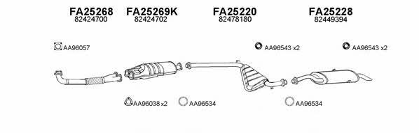  250039 Exhaust system 250039