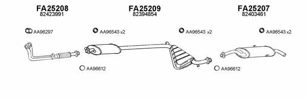  250040 Exhaust system 250040