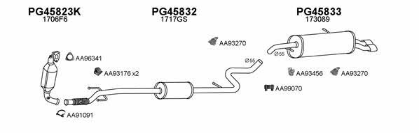  450563 Exhaust system 450563