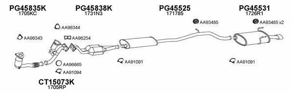  450570 Exhaust system 450570
