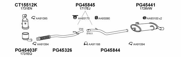 Veneporte 450576 Exhaust system 450576