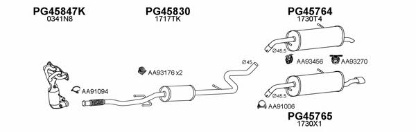  450602 Exhaust system 450602