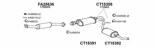  450604 Exhaust system 450604