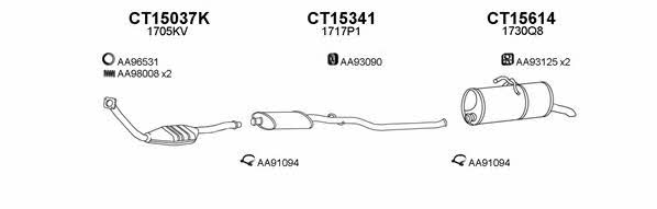  450610 Exhaust system 450610