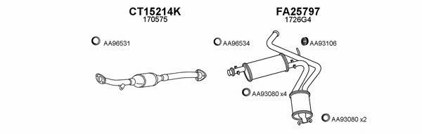 Veneporte 450613 Exhaust system 450613