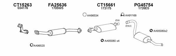  450623 Exhaust system 450623