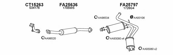  450624 Exhaust system 450624