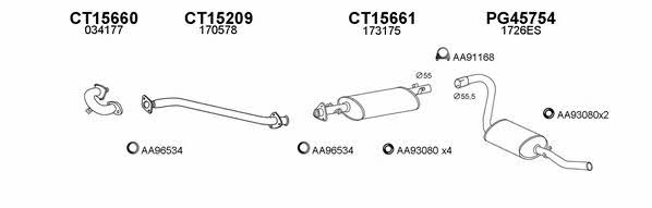 Veneporte 450629 Exhaust system 450629