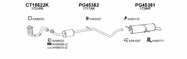  450658 Exhaust system 450658