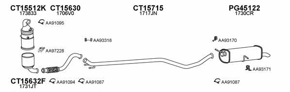  450679 Exhaust system 450679