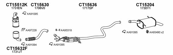 Veneporte 450680 Exhaust system 450680