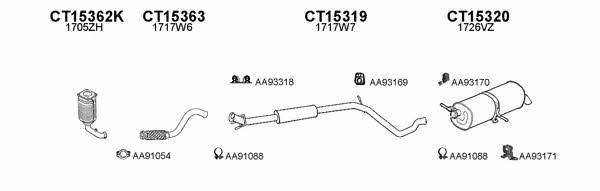  450690 Exhaust system 450690