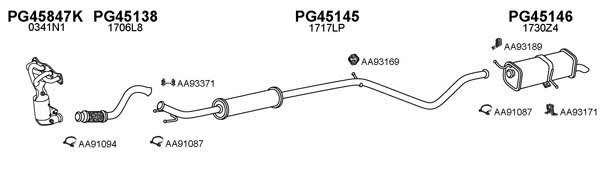  450700 Exhaust system 450700