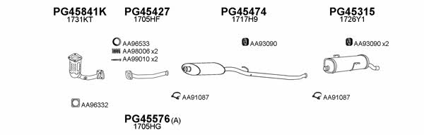  450702 Exhaust system 450702