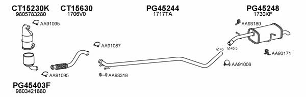 Veneporte 450749 Exhaust system 450749