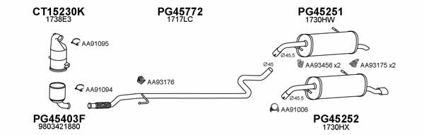 Veneporte 450763 Exhaust system 450763