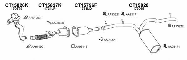  450787 Exhaust system 450787