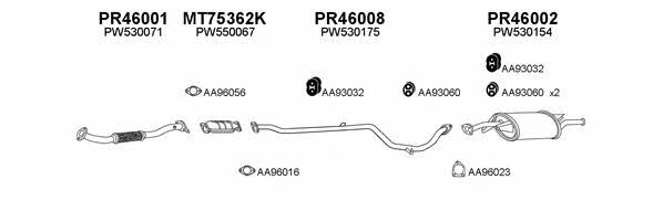  460001 Exhaust system 460001