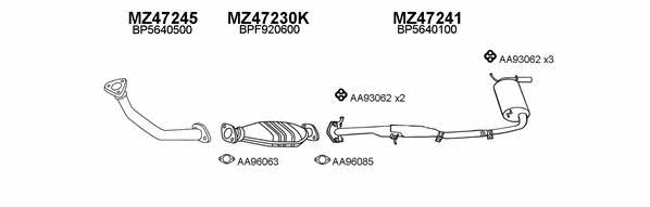  470013 Exhaust system 470013