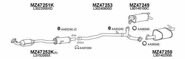  470015 Exhaust system 470015